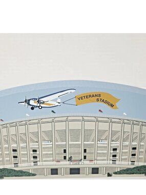 Cat’s Meow Veterans Stadium Philadelphia Phillies Eagles Shelf Sitter 2001